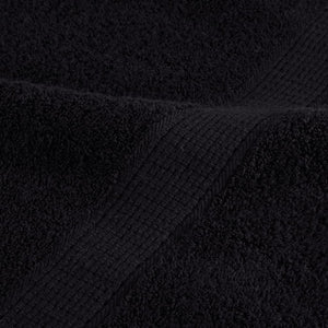 Premium-Saunatücher SOLUND 10 Stk. Schwarz 80x200 cm 600 g/m²
