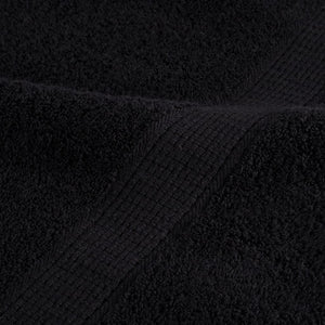 Premium-Handtücher SOLUND 10 Stk. Schwarz 100x200 cm 600 g/m²