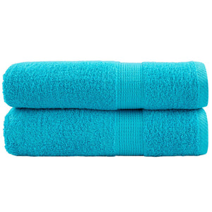 Premium-Duschtücher SOLUND 2 Stk. Türkis 70x140 cm 600 g/m²