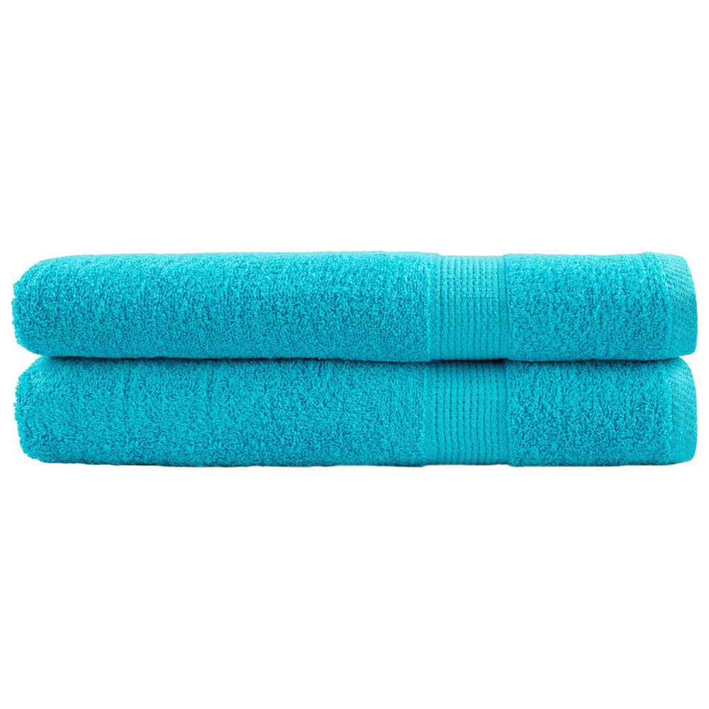 Premium-Handtücher SOLUND 2 Stk. Türkis 100x200 cm 600 g/m²