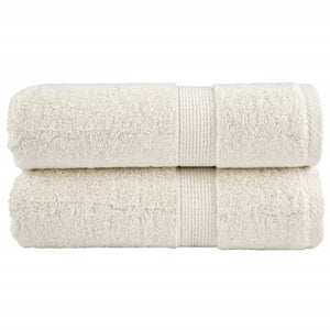 Premium Waschhandtücher SOLUND 2 Stück Creme 30x30 cm 600 g/m²