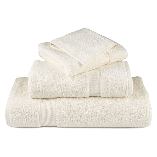 Premium Waschhandtücher SOLUND 2 Stück Creme 30x30 cm 600 g/m²