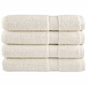 Premium-Saunatücher SOLUND 4 Stk. Cremeweiß 80x200 cm 600 g/m²