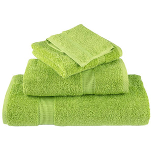 Premium Waschhandtücher SOLUND 4 Stück Apfelgrün 30x30 cm 600 g/m²