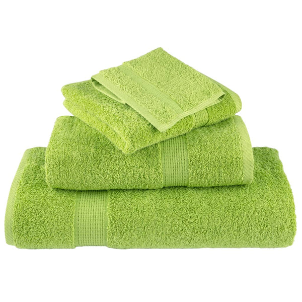 Premium-Handtücher SOLUND 2 Stk. Apfelgrün 50x100 cm 600 g/m²