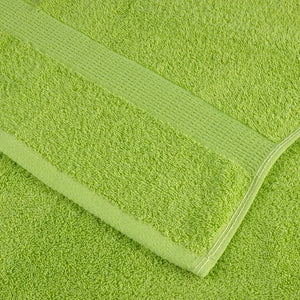 Premium-Duschtücher SOLUND 4 Stk. Apfelgrün 70x140 cm 600 g/m²
