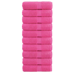 Premium Waschhandtücher SOLUND 10 Stück Rosa 30x30 cm 600 g/m²