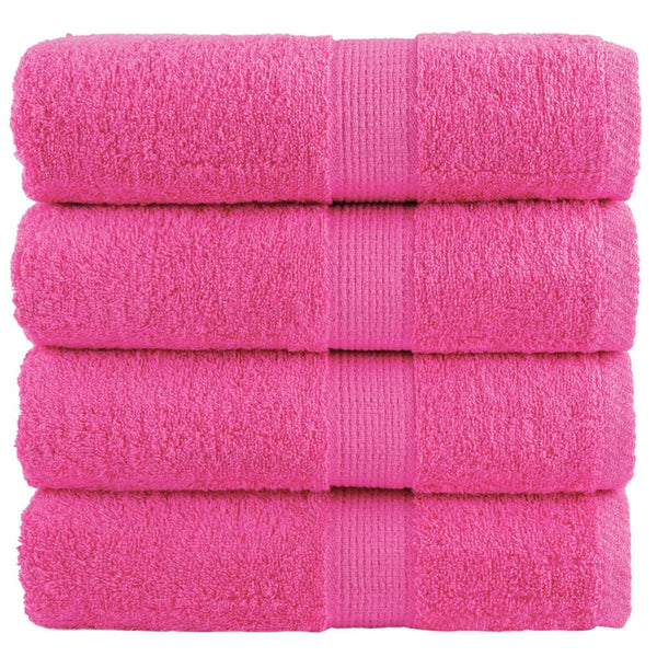 Premium-Gästetücher SOLUND 4 Stk. Rosa 30x50 cm 600 g/m²