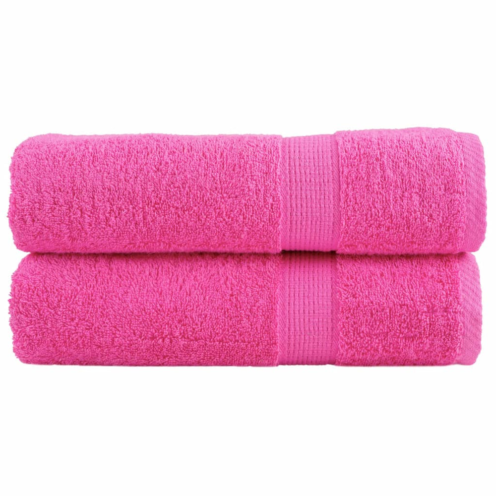 Premium-Handtücher SOLUND 2 Stk. Rosa 50x100 cm 600 g/m²