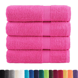 Premium-Handtücher SOLUND 4 Stk. Rosa 50x100 cm 600 g/m²