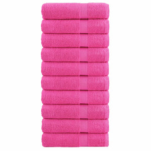 Premium-Handtücher SOLUND 10 Stk. Rosa 50x100 cm 600 g/m²