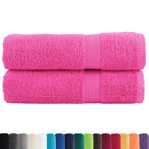 Premium Badetücher SOLUND 2 Stk. Rosa 100x150 cm 600 g/m²