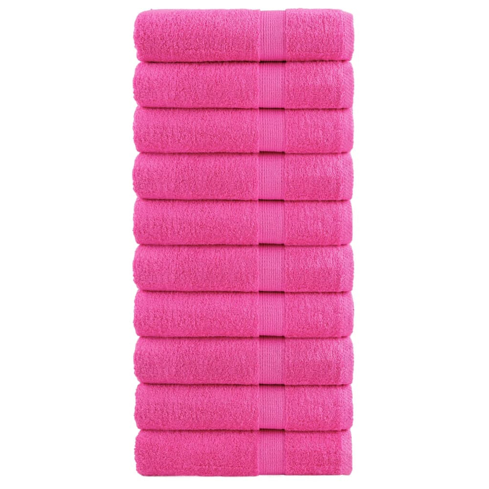 Premium Badetücher SOLUND 10 Stk. Rosa 100x150 cm 600 g/m²
