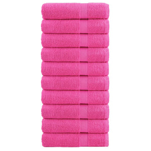 Premium Badetücher SOLUND 10 Stk. Rosa 100x150 cm 600 g/m²