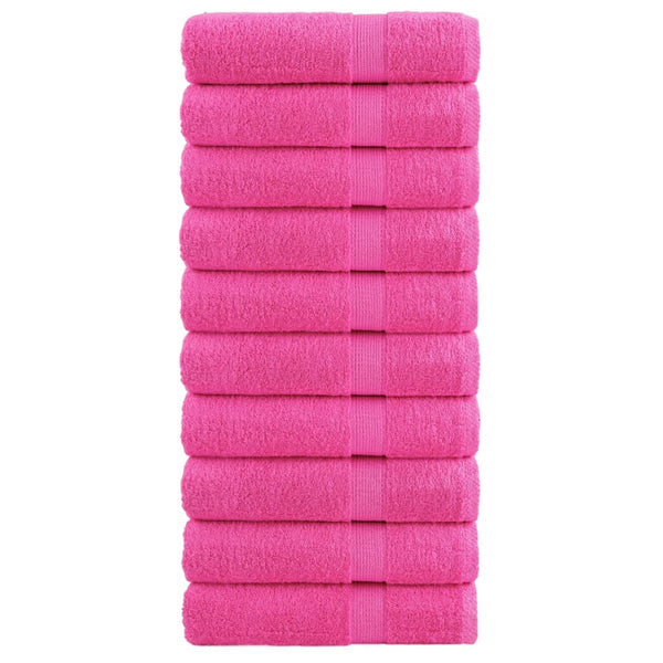 Premium Badetücher SOLUND 10 Stk. Rosa 100x150 cm 600 g/m²