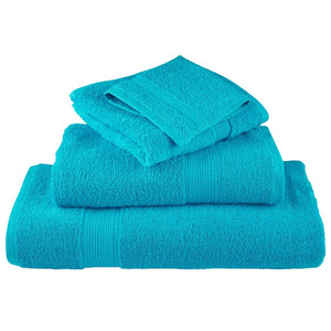 8 tlg. Premium-Handtuch-Set SOLUND Türkis 600 g/m²