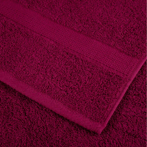 6 tlg. Premium-Handtuch-Set SOLUND Bordeaux 600 g/m²