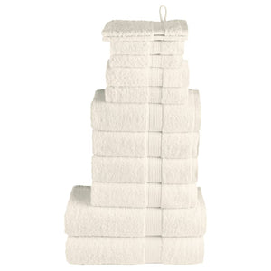 12 tlg. Premium-Handtuch-Set SOLUND Creme 600 g/m²