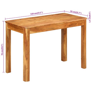 Esstisch Akazie Massivholz 110 cm