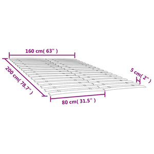 Ersatz-Lattenrost 80x200 cm, 2er-Set