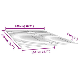 Lattenrost Ersatz 100x200 cm, 2er Set