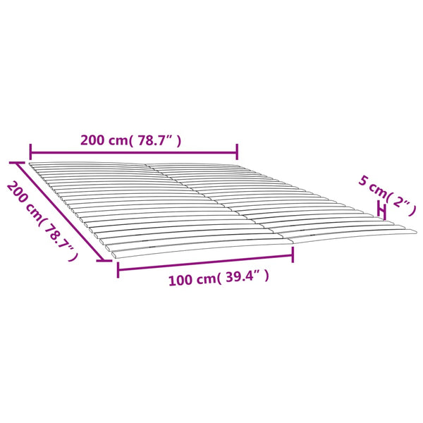 Lattenrost 2er Set 100x200 cm