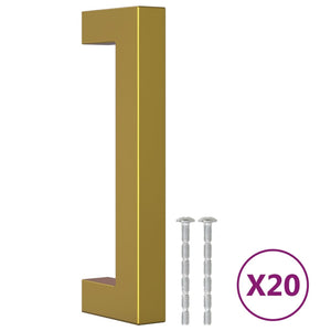 Goldene Möbelgriffe 96mm, 20er-Set