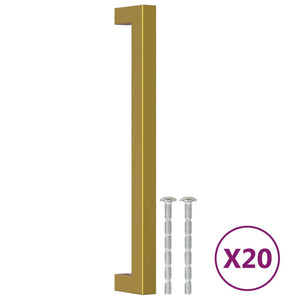 Goldene Möbelgriffe 192mm, 20er Set