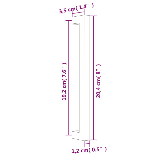 Goldene Möbelgriffe 192mm, 20er Set
