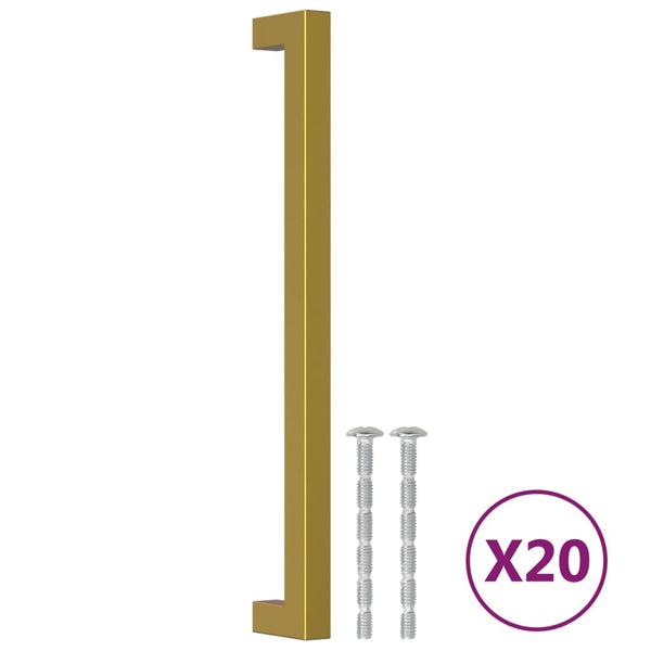 Goldene Möbelgriffe, 224 mm, 20 Stk.