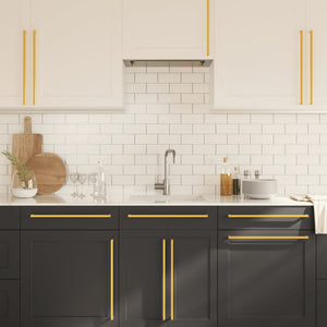 Goldene Möbelgriffe, 480mm, 20er-Set