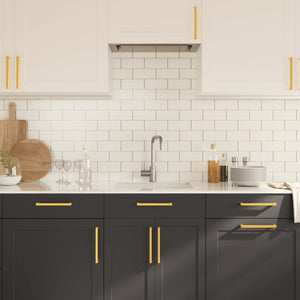 Goldene Möbelgriffe Edelstahl 192mm, 10er-Set