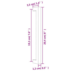 Goldene Möbelgriffe Edelstahl 192mm, 10er-Set