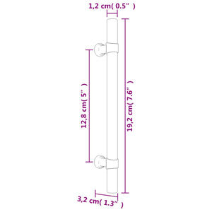 Möbelgriffe Edelstahl 128mm - 20er Set