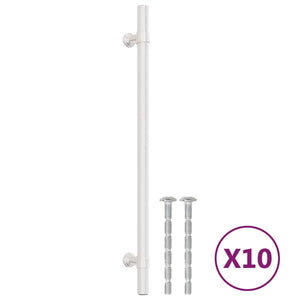 Möbelgriffe Edelstahl Silber 224mm 10er-Set