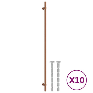 Möbelgriffe Bronze Edelstahl 480mm - 10er Set