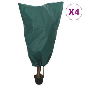 Wintervlies Pflanzenhaube mit Kordelzug, 4er Set