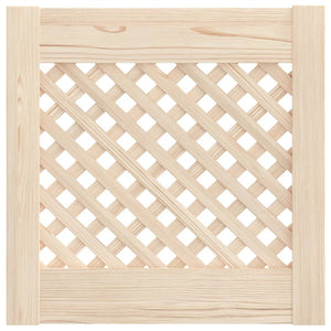 Kiefer Massivholz Schranktüren mit Gitter, 2er Set