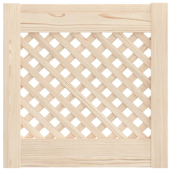 Kiefer Massivholz Schranktüren mit Gitter, 2er Set