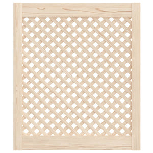 Schranktüren Kiefer Massivholz Gitterdesign 59,5x69cm 2er-Set