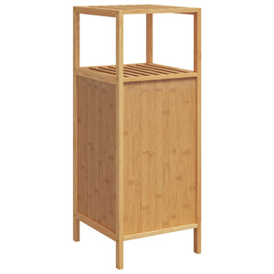 Badezimmerschrank Bambus mit Ablage