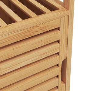 Badezimmerschrank Bambus mit Ablage
