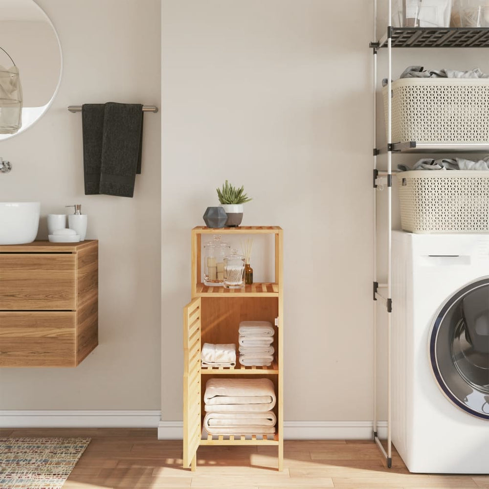 Badezimmerschrank Bambus mit Ablage
