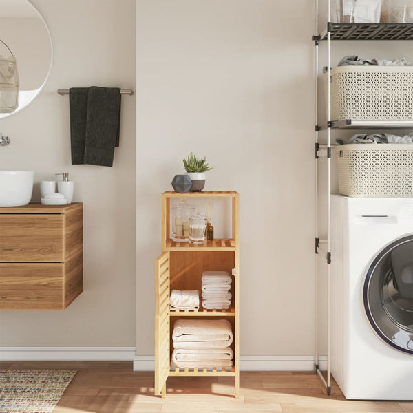 Badezimmerschrank Bambus mit Ablage