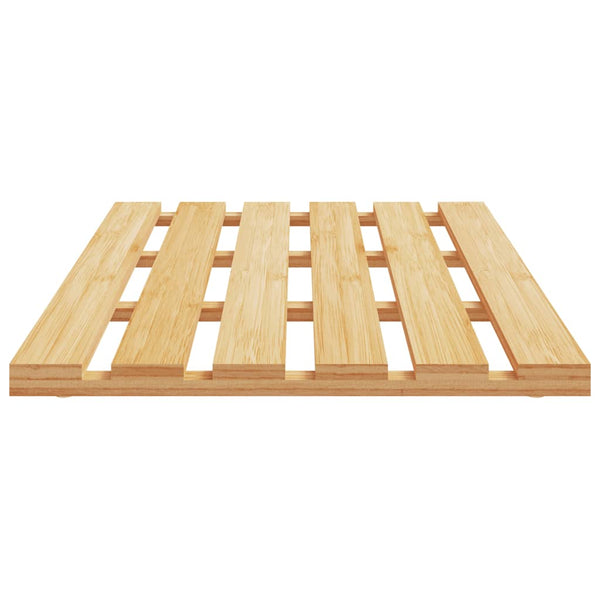 vidaXL Tapis de bain en bambou 54x36 cm