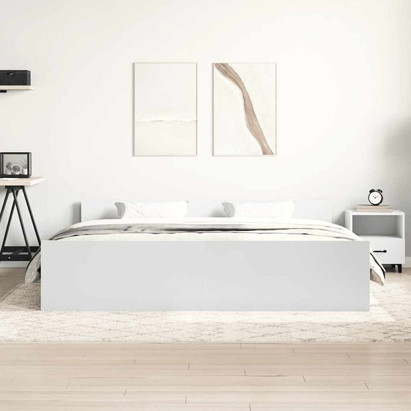 Bettgestell Weiß 200x200 cm