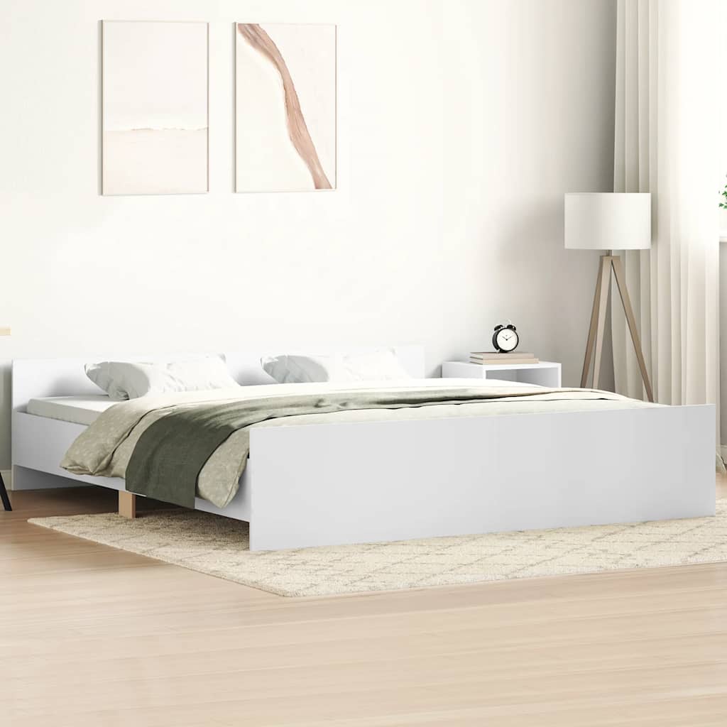 Bettgestell Weiß 200x200 cm
