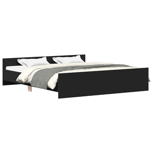 Bettgestell Schwarz 200x200 cm