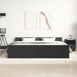 Bettgestell Schwarz 200x200 cm