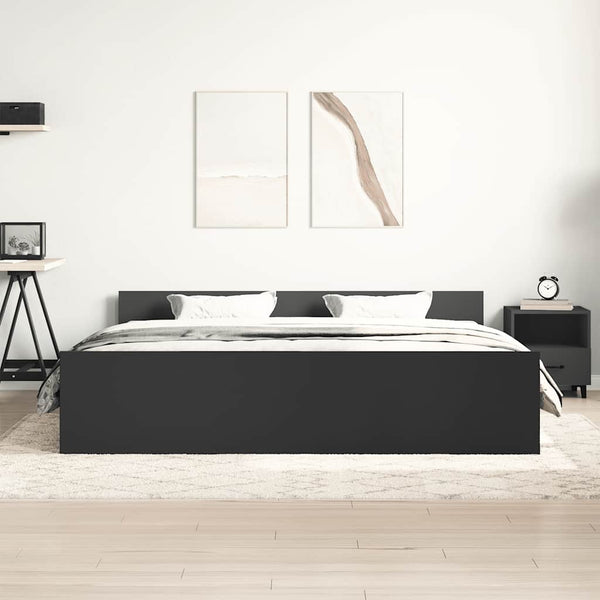 Bettgestell Schwarz 200x200 cm